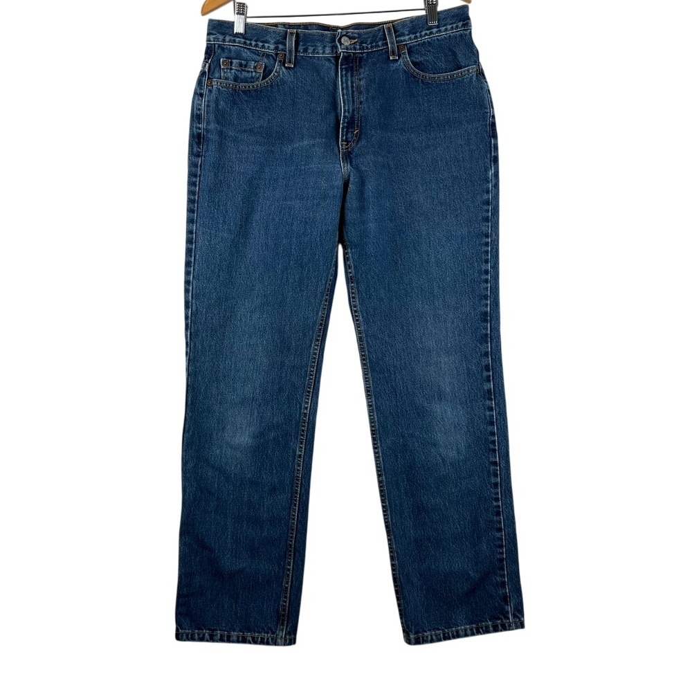 VINTAGE‎ Levis 505 Jeans Women 16 USA Blue Straight Leg Lower Rise Y2K Denim